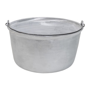 Ceaun tuci aluminiu alimentar Zilan, capacitate 40L, fund drept, 40x40x40 cm, EXT8054_1