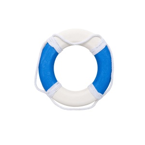 Colac decorativ vapor Zilan, albastru, diametru 40cm, grosime 6cm, 1.2kg, 40x40x6 cm, ZTS8042 - Img 3