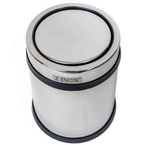 Cos menajer Zilan, inox, capacitate 16 l, inaltime 38 cm, latime 25 cm, diametru 25 cm, ZLN4599 - Img 2