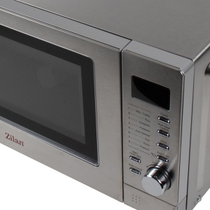 Cuptor cu microunde Zilan, inox, 20L, 800W, 6 trepte putere, dezghetare, 46x35x26 cm, ZLN9591 - Img 4
