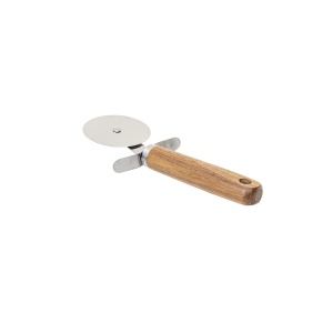 Cutit pentru pizza Zilan, maner din lemn, lungime 20.5cm, diametru 6.5cm, 20x6x3 cm, 1kg, 1035 - Img 1
