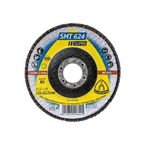 Disc lamelar Klingspor SMT 624, P80, 115x22.23 mm, otel, uscat, EXT322768 - Img 1