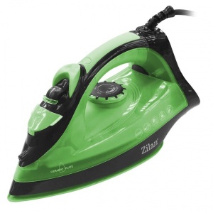 Fier de calcat Zilan, talpa ceramica, putere 2200W, autocuratare, 1.5m lungime cablu, 0.2l capacitate apa, ZLN2189