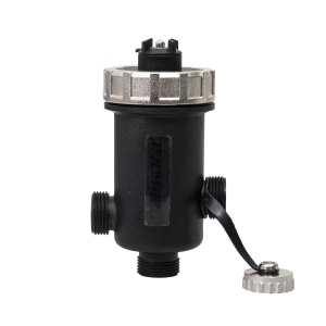 Filtru anti-magnetita Zilan, 3/4", miez magnetic 11000 Gauss, compatibil cu sisteme de incalzire, HVAC, solar, dimensiuni compacte, PA66 GF30, robinet alama, articol EXT10752 - Img 2