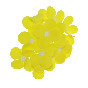 Flori sapun Hortensii Love, set 36 bucati, galben, 6 cm inaltime, 10 cm diametru, CD3444-GALBEN - Img 2