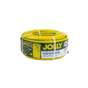 Furtun gradina Zilan, armat, insertie 1/2, lungime 50m, galben, flexibil, rezistent la radiatii UV si frig + pistol de udat 1/2″, EXT9662_1 - Img 2