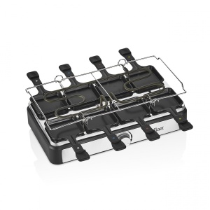 Gratar electric Zilan, 2 in 1, non stick, 1400W, dimensiuni 21x23 cm, 21x46 cm, termostat reglabil, inox, ZLN8863 - Img 2