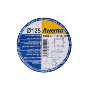 Grila evacuare cu clapeta Zilan, plastic alb stralucitor, rezistenta UV, dimensiuni 125x125 mm, cod EXT7197 - Img 5