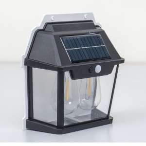 Lampa solara de perete Zilan cu 2 becuri LED, putere 28W, senzor de miscare, 3 moduri de lumina, dimensiuni 18.5x7x17.5 cm, ZTS8196 - Img 4