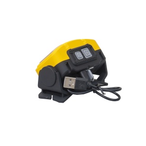 Lanterna de cap Z-tools, 8 moduri de iluminat, 9x5 cm, galben, ZTS8206 - Img 3