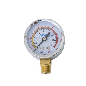 Manometru Z-TOOLS pentru verificarea presiunii 10bar, diametru 52mm, dimensiuni 7x5x3 cm, greutate 1kg, ZTS8374 - Img 2