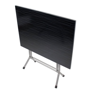 Masa plianta Z-tools, 90x60 cm, inaltime 75 cm, MDF, metal, negru, ZTS5513 - Img 2