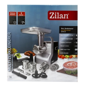 Masina de tocat carne Zilan, multifunctionala, 2100W, 3 viteze, inox, 1.8kg/min, picioare antiderapante, 1.2m cablu, ZLN0126 - Img 2