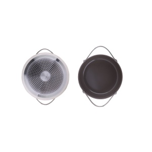 Oala cu capac Zilan, ceramica 24cm, 4L, crem, 28x25x15 cm, ZLN0873 - Img 3
