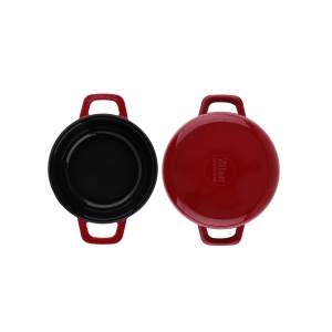 Oala din fier turnat Zilan, capacitate 2.6L, compatibila inductie, gaz, electric, cuptor 280 grade C, 22cm diametru, 10cm inaltime, ZLN0941 - Img 3