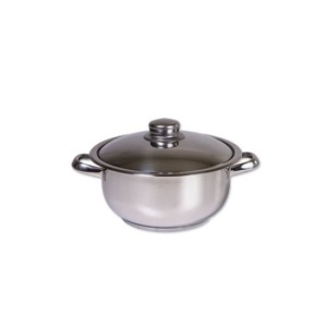Oala inox cu capac Zilan, diametru 20 cm, capacitate 2 L, fund tip sandwich, compatibila masina de spalat vase, argintiu, ZLN7239