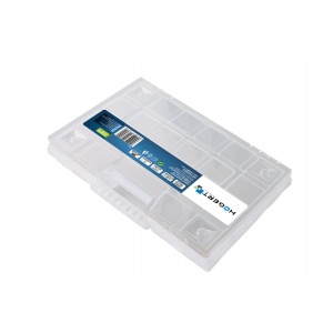 Organizator depozitare Z-TOOLS, 29x19x3.5 cm, capac ermetic transparent, maner confortabil, inchideri rapide, HT7G022 - Img 2