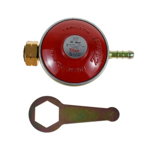 Pachet aragaz 1 ochi, 28×28 cm plus (ceas pentru butelie, 2 m furtun pentru gaz, 3 coliere pentru furtun, aprinzator) negru / ZLN 7118_1 - Img 8
