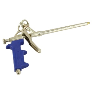 Pistol pentru spuma poliuretanica Zilan, metalic, maner plastic, tija otel nichelat, adaptor aluminiu, compatibil cu tuburi 750 ml, 30x10x5 cm, ZLN2530