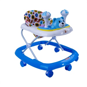 Premergator Zilan cu scaun reglabil, potrivit de la 6 luni, 7 roti pivotante, 64x58 cm, 3 kg, DSY1092-BLUE - Img 2