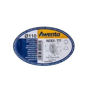 Rama aerisire Zilan, plastic alb lucios, 110mm, rezistenta UV, EXT7194 - Img 2