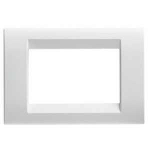 Rama ornament 3 module Gewiss, plastic, alb, 11.5x8x1.5 cm, GW22103