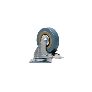 Roata mobila Zilan pivotanta cu frana, diametru 3 inchi, lungime 6.5cm, latime 6.5cm, ZTS8124 - Img 2