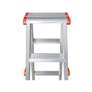 Scara dubla pliabila Zilan, 2x6 trepte, inaltime 170cm, latime 113cm, suport 150kg, ZTS8190 - Img 3