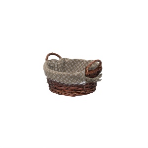 Set 3 cosuri de rachita Zilan, rotunde, maro inchis, diametru 31cm, 25.5cm, 18cm, inaltime 18cm, 14.5cm, 14cm, ZTS8427 - Img 5