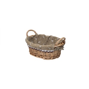 Set cosuri de rachita Zilan, ovale, 36x29x18 cm + 32x23x16 cm + 26x17x13 cm, maro deschis, ZTS8430 - Img 5