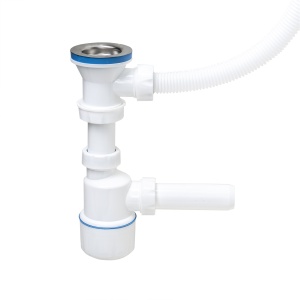 Set scurgere chiuveta Zilan, plastic, alb, 26x7x26 cm, ZLN2920 - Img 2