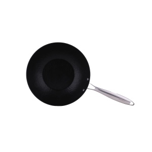 Tigaie wok Zilan, ceramica antiaderenta, 28cm, maner inox, suport cuptor 280°C, 50x28x8 cm, ZLN0934 - Img 1