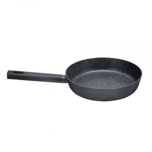 Tigaie Zilan cu invelis din marmura ecologica, diametru 26 cm, capacitate 3.1 L, aluminiu presat, nu se lipeste, maner fin, compatibila cu inductie, ZLN0935 - Img 1