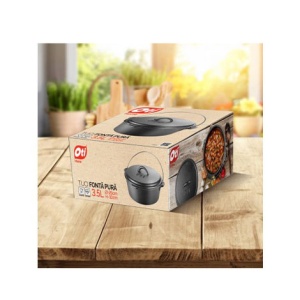 Tuci OTI, fonta pura, diametru 25 cm, capacitate 3.5L, sanatos, ecologic, ZLN0004 - Img 2