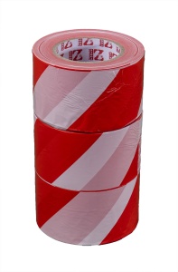Banda semnalizare Zilan, alb/rosu, 300m x 75mm, set 3 role, ZLN6768
