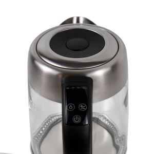 Cana fierbator electrica Zilan, capacitate 1.7L, putere 2200W, control temperatura digital, sticla borosilicata, 26x20x23 cm, ZLN3949 - Img 4