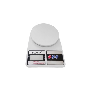 Cantar de bucatarie digital Zilan, maxim 10kg, alb, 15.5x22.5x4 cm, ZLN9075 - Img 1