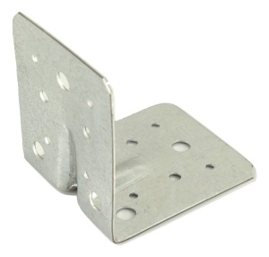 Coltar metalic Zilan, 105x105x90 mm, perforat, cu nervura, pentru imbinarea elementelor din lemn, cod 105x105x90 - Img 2