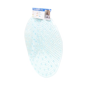 Covoras pentru cada Zilan, diametru 50cm, ventuze antialunecare, masaj talpilor, 1kg, 50x50x0.2cm, 3996_verde - Img 2