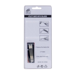 Cutter autoblocare Zilan, cu 5 rezerve, 150x25x20mm, design ergonomic, 82g, ZLN0062 - Img 3