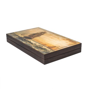 Joc de table Zilan, model corabie, lemn, multicolor, 48x58cm, ZTS54824 - Img 2