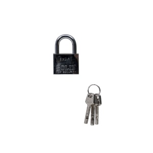 Lacat patrat Zilan cromat 40mm, 7x12x3 cm, 1kg, cu 3 chei, ZLN1779