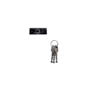 Lacat patrat Zilan cromat 50mm, 7x12x3 cm, greutate 1kg, cu 3 chei, ZLN1786 - Img 2