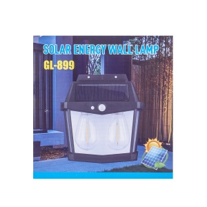 Lampa solara de perete Zilan cu 2 becuri LED, senzor de miscare, 3 moduri de lumina, 15.5x6.5x16.5 cm, ZTS8193 - Img 4