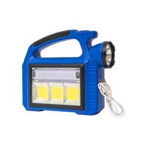 Lanterna de mana Z-TOOLS cu incarcare solara si USB, 3 moduri de intensitate, dimensiuni 20x5.5x17.5 cm, ZTS8980 - Img 1
