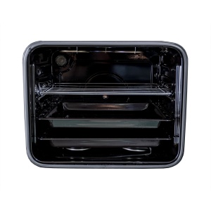 Pachet cuptor incorporabil Zilan, electric, capacitate 51L, dimensiuni 60x50x15 cm, plita gaz alimentare butelie/natural cu 4 arzatoare, hota inox cu 2 motoare 2x95W, SET30066 - Img 3