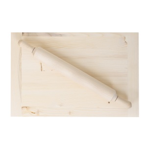 Planseta din lemn Zilan pentru modelat aluatul 30x41 cm, sucitor 45 cm, EXT9870 - Img 2