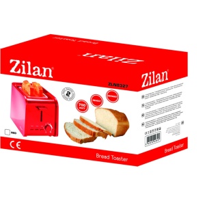 Prajitor de paine Zilan, 2 fante, 7 nivele de rumenire, auto-oprire, tava firimituri detasabila, putere 750W, 220-240V, lungime 25 cm, latime 15 cm, inaltime 20 cm, ZLN8327 - Img 3