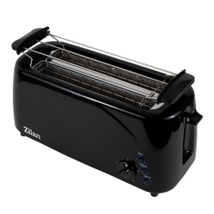 Prajitor de paine Zilan cu 4 felii, functie dezghetare, 1400W, 43x20x23 cm, negru, ZLN2713 - Img 4