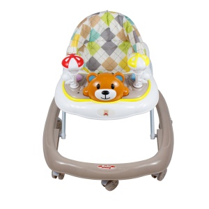 Premergator Zilan cu scaun reglabil, 6 luni+, 64x58 cm, 3 kg, 7 roti pivotante, DSY1092-ALBMULTICOLOR - Img 2